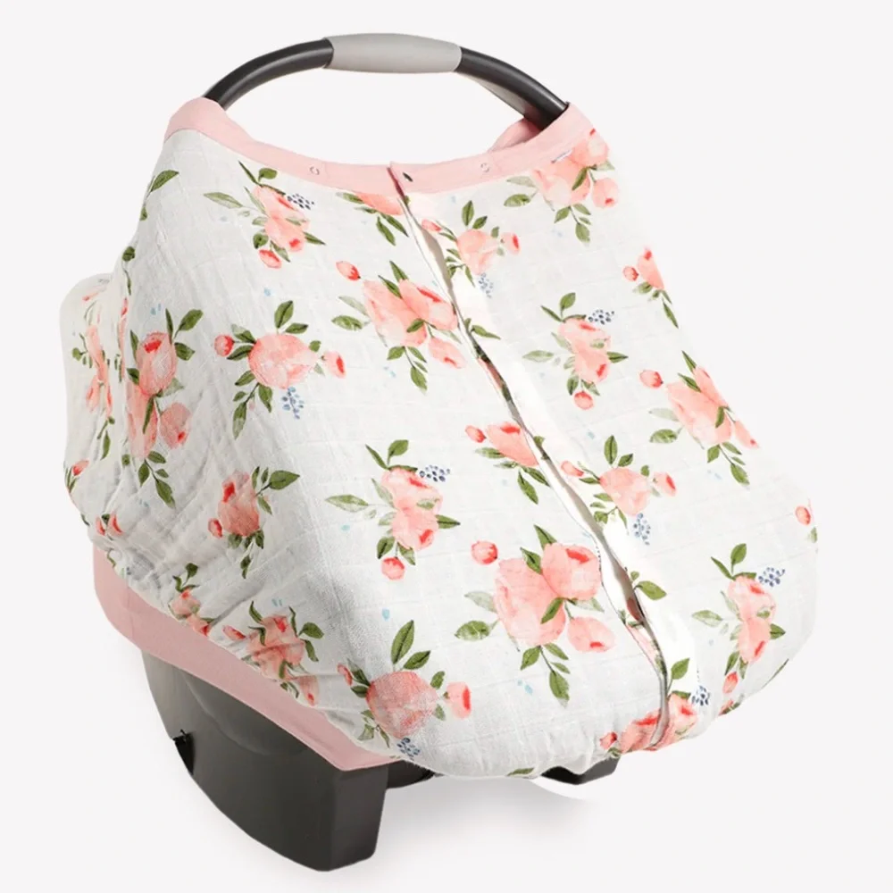 Little
Unicorn Floral Baby Car Seat Cover. Cotton Muslin Car Seat Canopy - Picture 1 of 6
